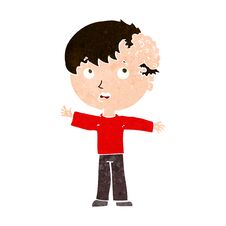 Free Cartoon Boy With Growth On Head Stock Images - 257143964