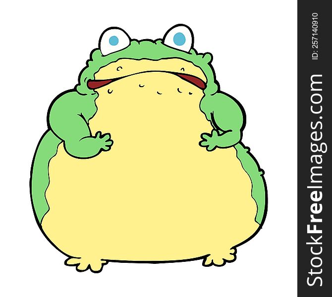 Cartoon Fat Toad