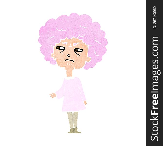 Cartoon Old Lady