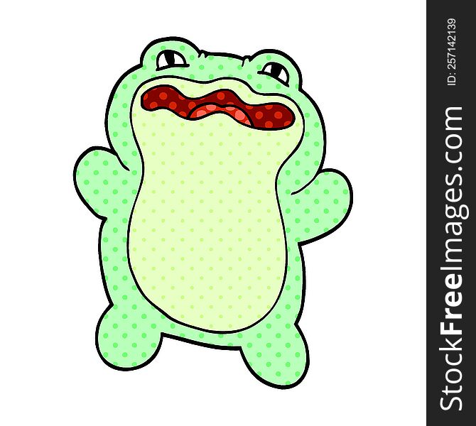 Cartoon Doodle Frog