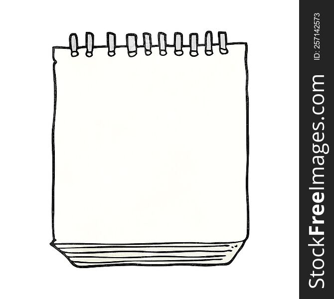 textured cartoon notepad