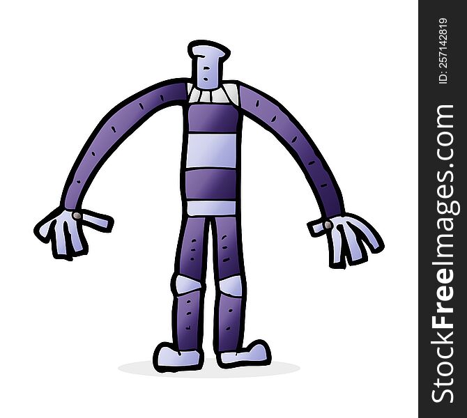 Cartoon Robot Body (mix And Match Cartoons Or Add Own Photo Head