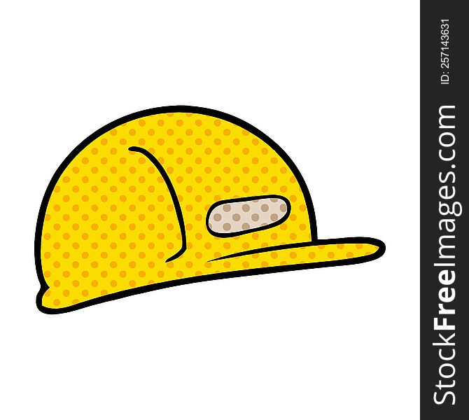 cartoon builders safety hat. cartoon builders safety hat
