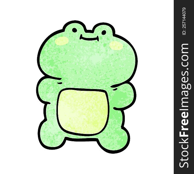 Cartoon Doodle Frog