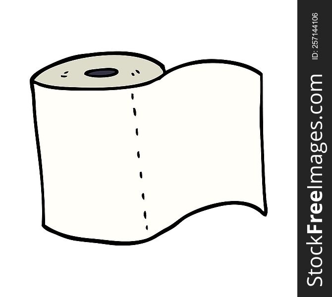 Cartoon Doodle Toilet Roll