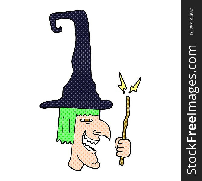 Cartoon Laughing Witch