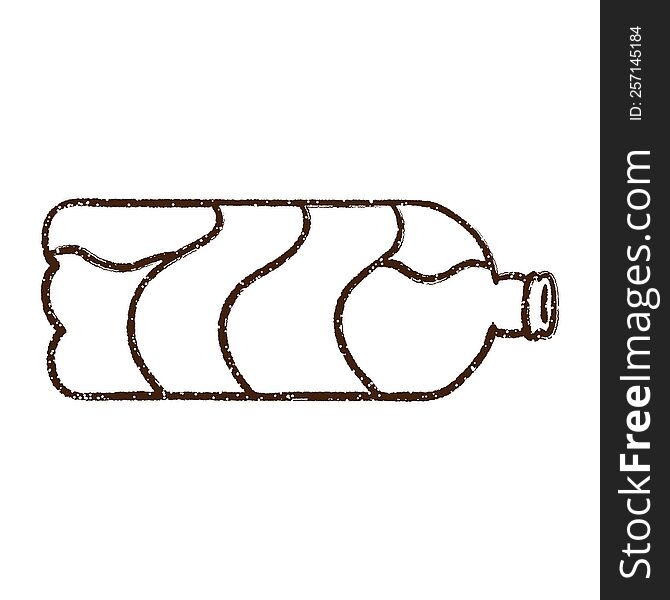 Soda Bottle Charcoal Drawing