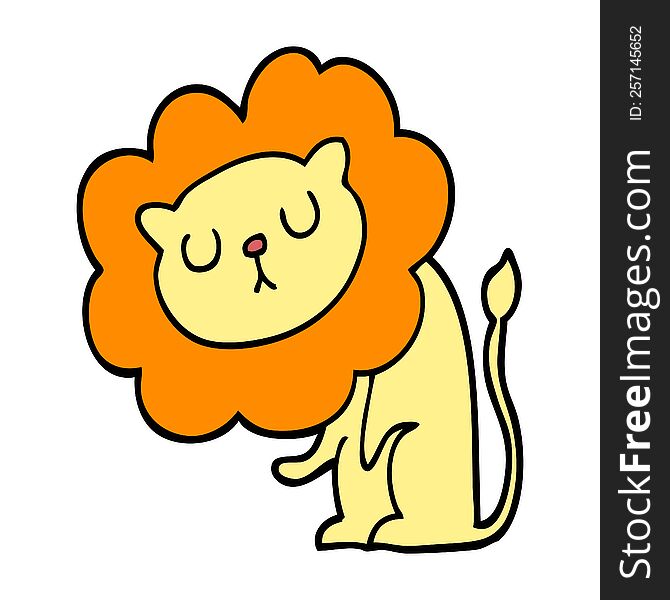 cute cartoon lion