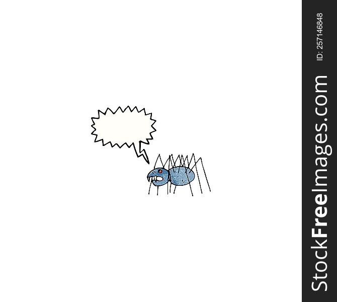 child\'s drawing of a spider