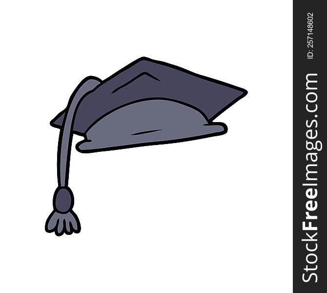 cartoon graduate cap. cartoon graduate cap
