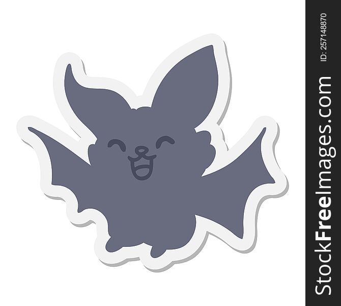 super cute halloween bat sticker