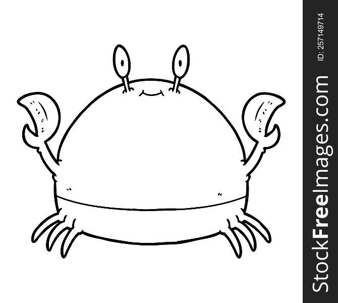 cartoon crab. cartoon crab