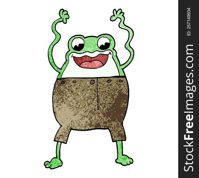 Cartoon Doodle Frog