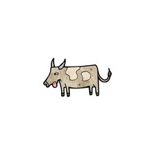 Cartoon Cow Stock Image