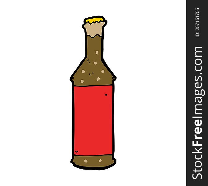 cartoon beer bottle