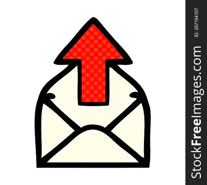 comic book style cartoon of a email sign