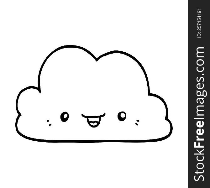 Cute Cartoon Cloud