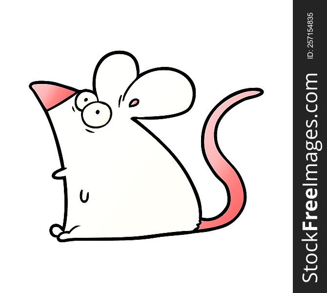 cartoon frightened mouse. cartoon frightened mouse