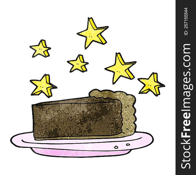 Textured Cartoon Chocolate Cake
