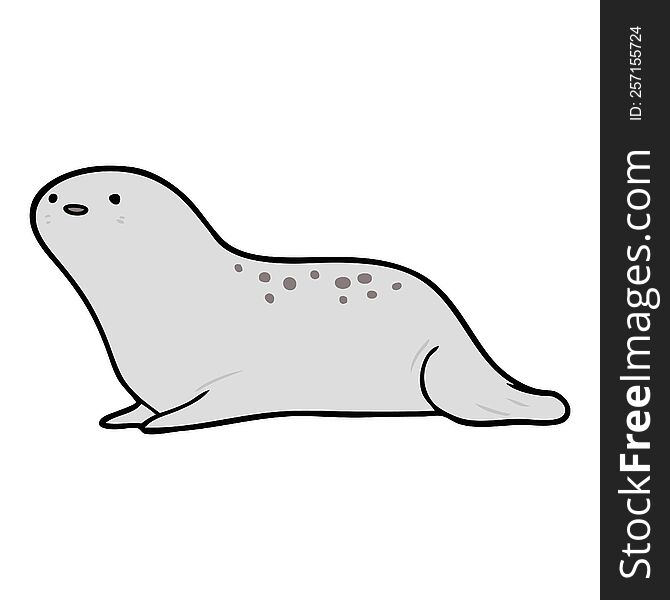 cute cartoon seal. cute cartoon seal