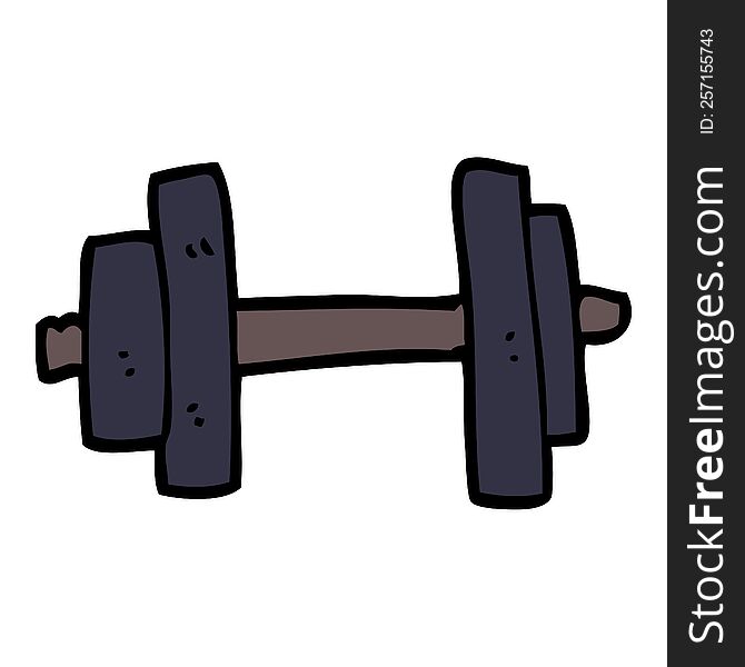 Cartoon Doodle Gym Weights