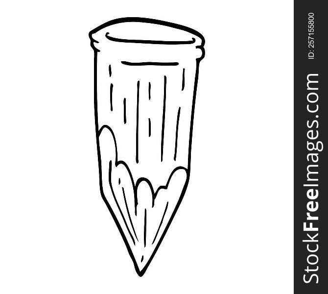 line drawing cartoon vampire stake