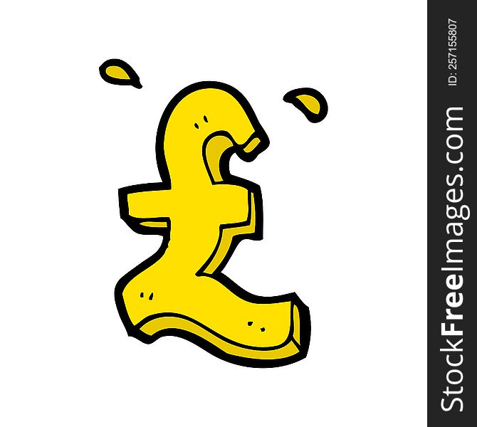 cartoon pound symbol