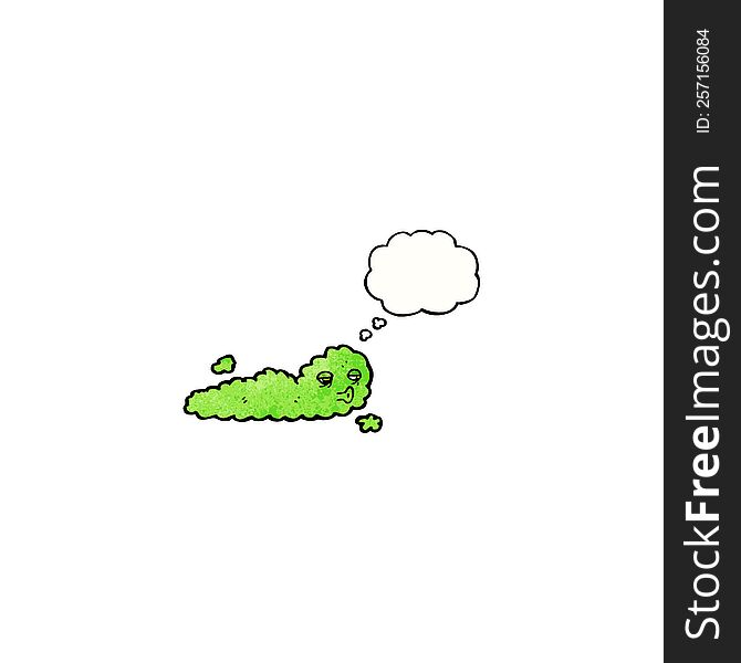 Green Cloud Cartoon Character