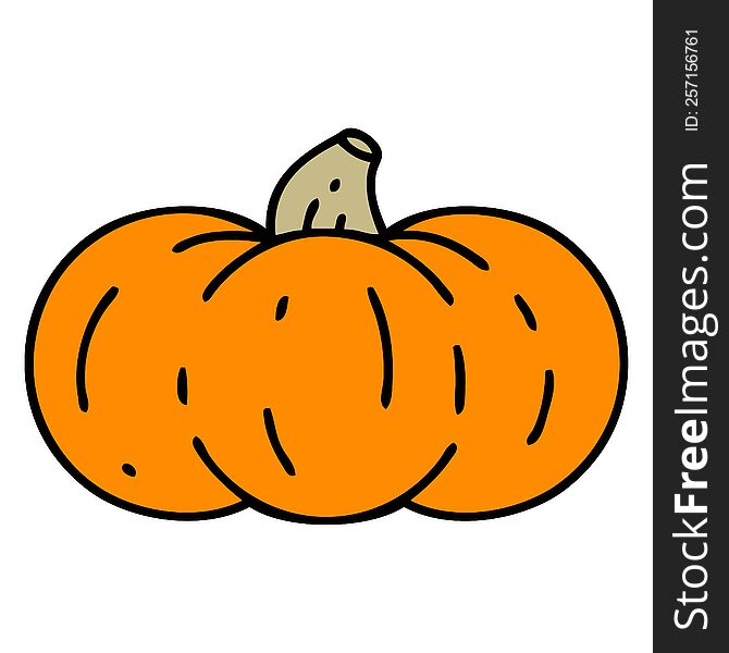 cartoon of a halloween pumpkin ready to carve. cartoon of a halloween pumpkin ready to carve