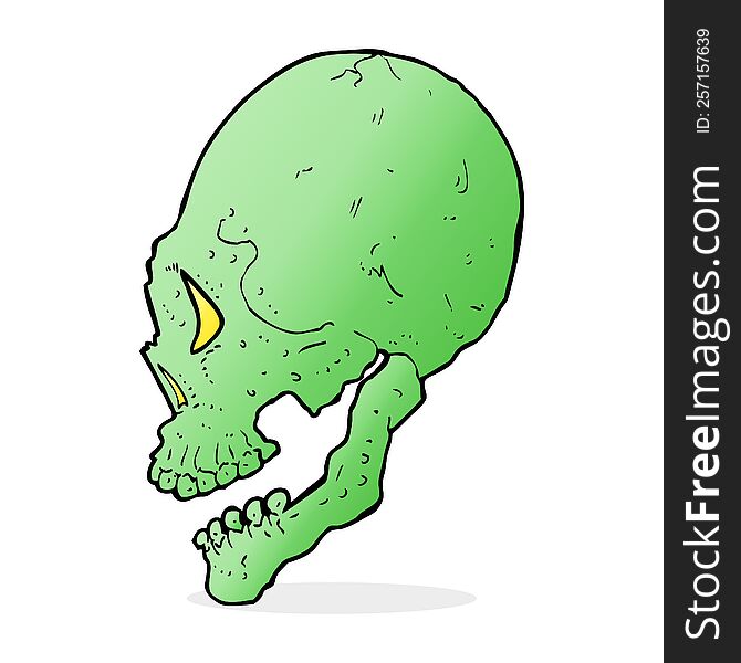 spooky skull illustration
