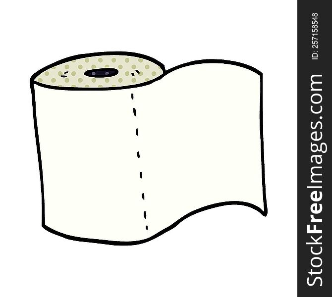 Cartoon Doodle Toilet Roll