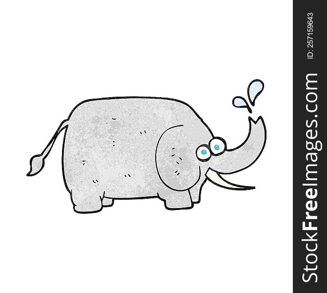 Textured Cartoon Elephant