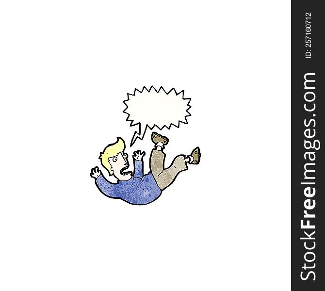 Cartoon Man Falling