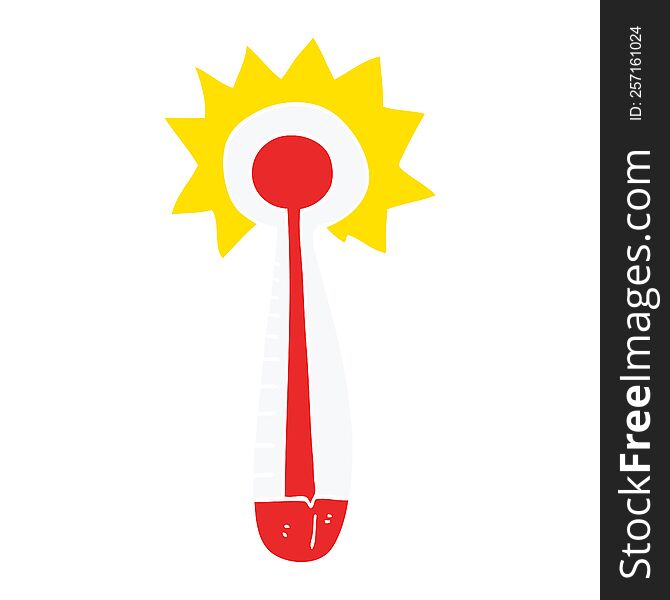 Cartoon Doodle Hot Thermometer