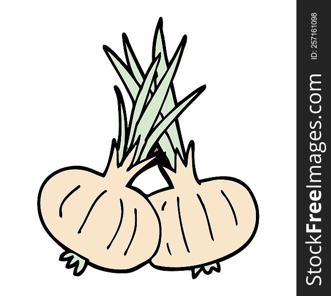 cartoon doodle onion