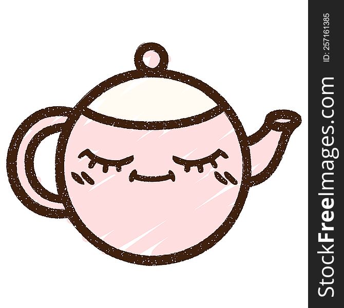 Teapot Chalk Drawing