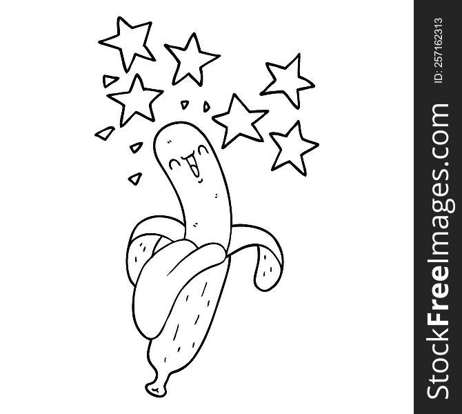 cartoon magic banana