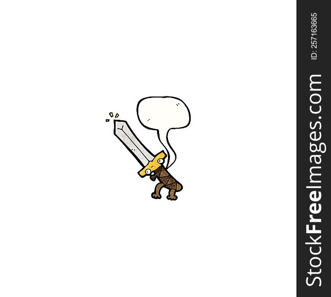 Sword Cartoon Character