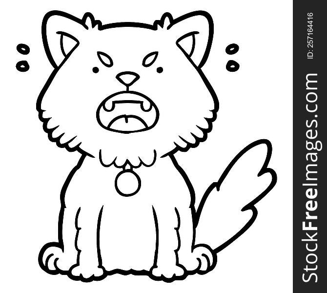 cartoon angry cat. cartoon angry cat