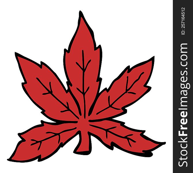 cartoon marijuana leaf