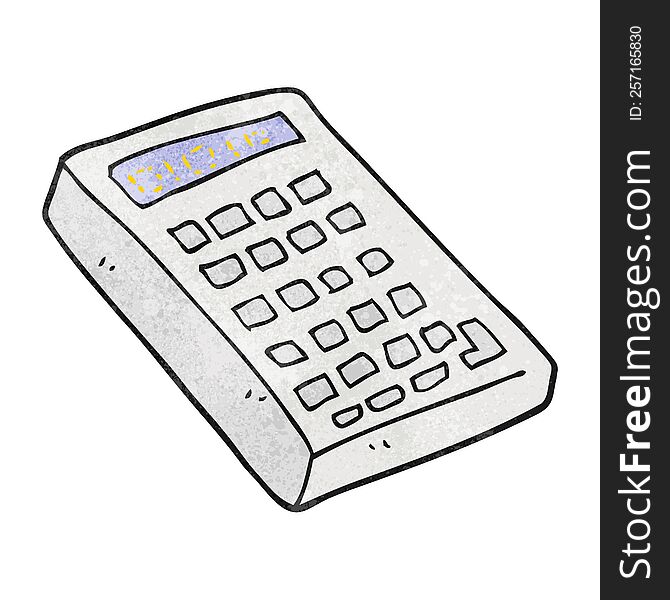 Textured Cartoon Calculator