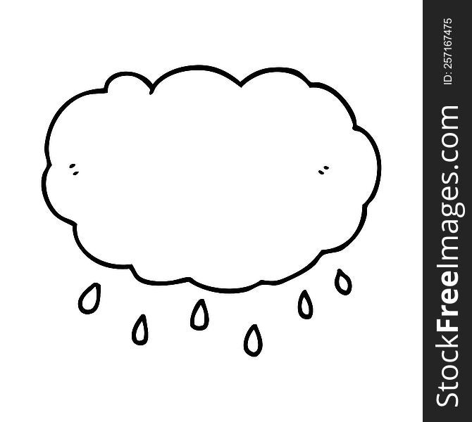 cartoon rain cloud