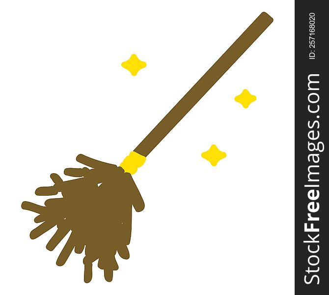 magic broomstick sweeping