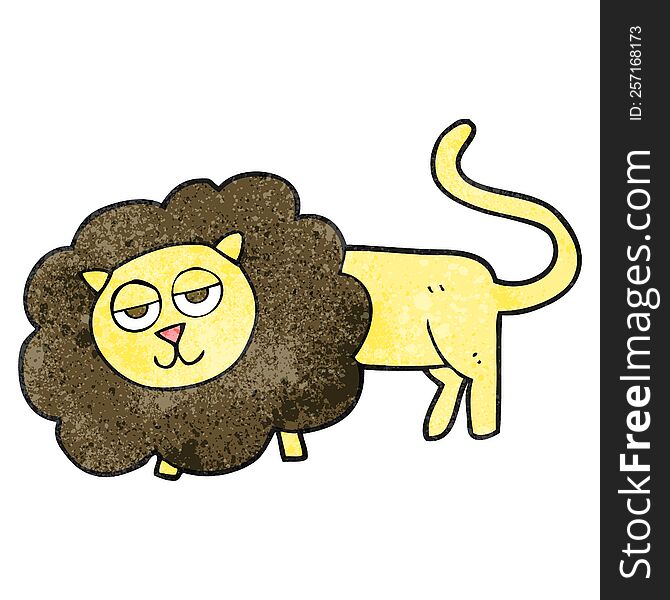 Textured Cartoon Lion