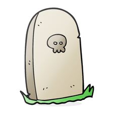 Cartoon Grave Royalty Free Stock Images
