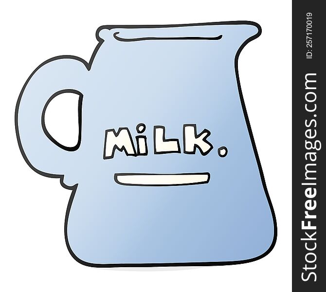 Cartoon Milk Jug