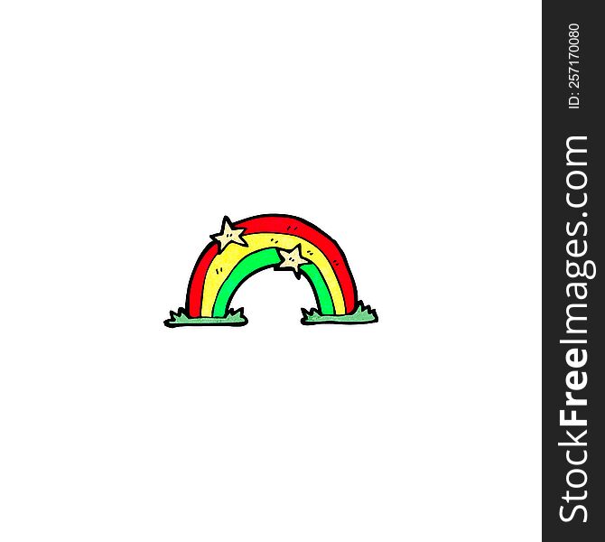cartoon rainbow