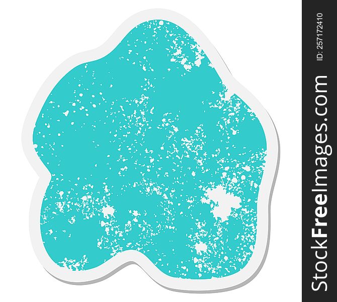 expressive shape blob grunge sticker