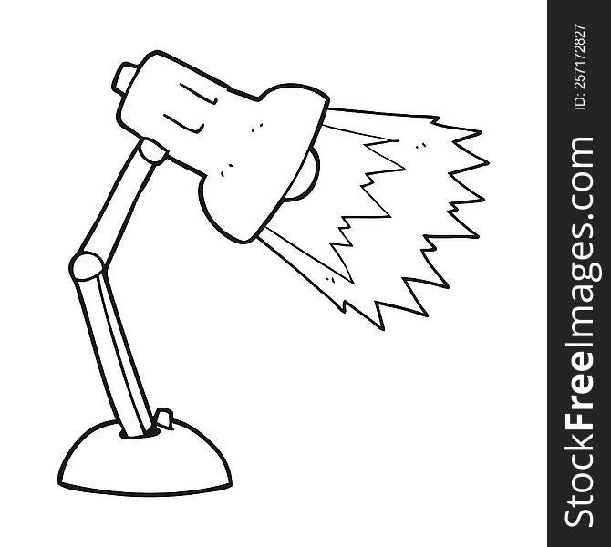 Black And White Cartoon Desk Lamp