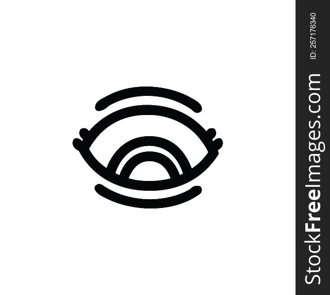 staring eye icon symbol